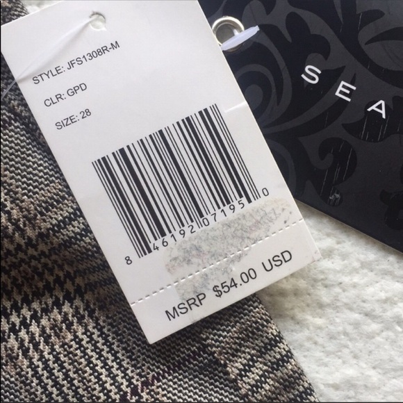 NEW  Sean John Tweed Cuffed Shorts Size 28 - Picture 6 of 8